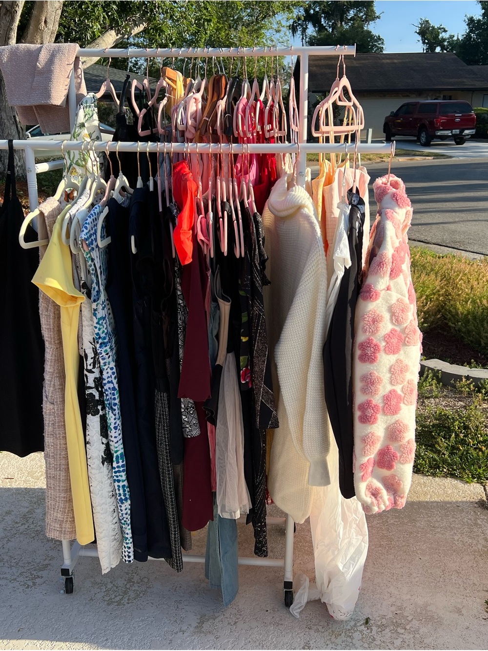Yard Sale lots of dresses and athletic clothing